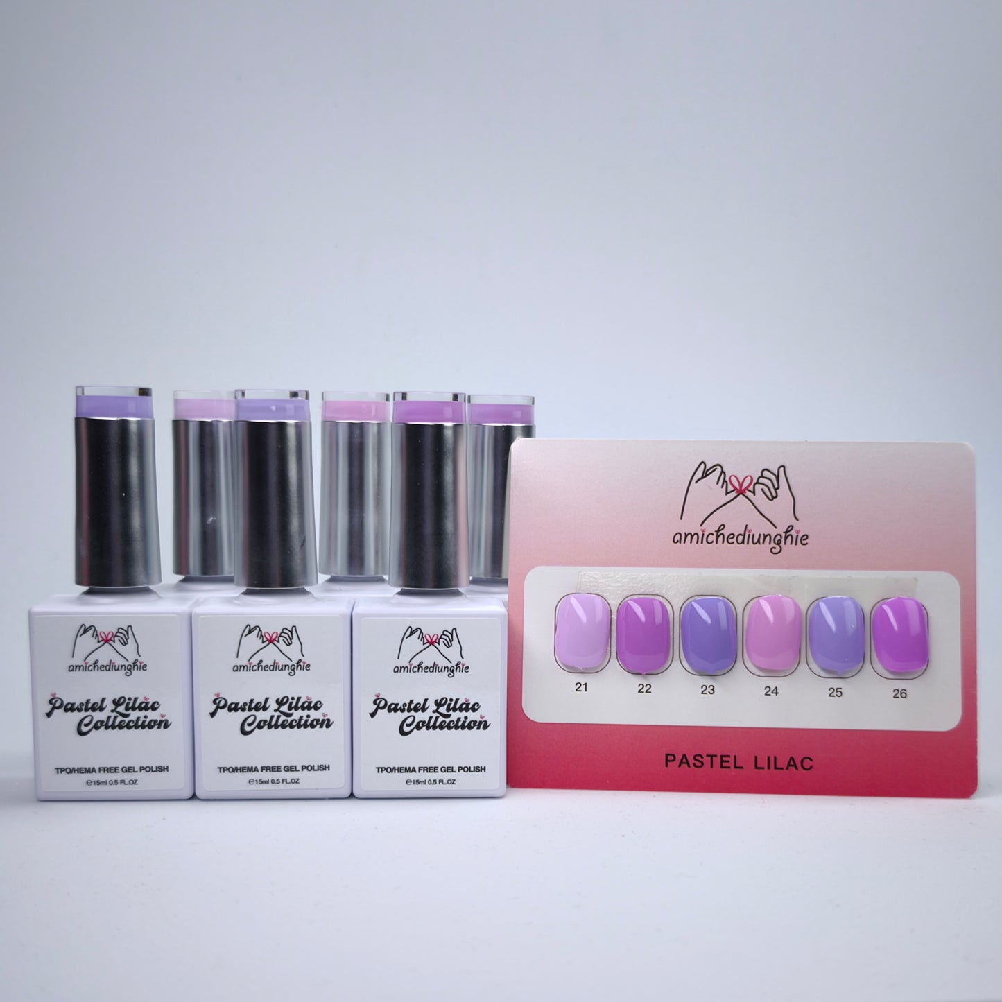 Pastel Lilac Basic Collection – Gel Semipermanente 6pz. 15 ml.