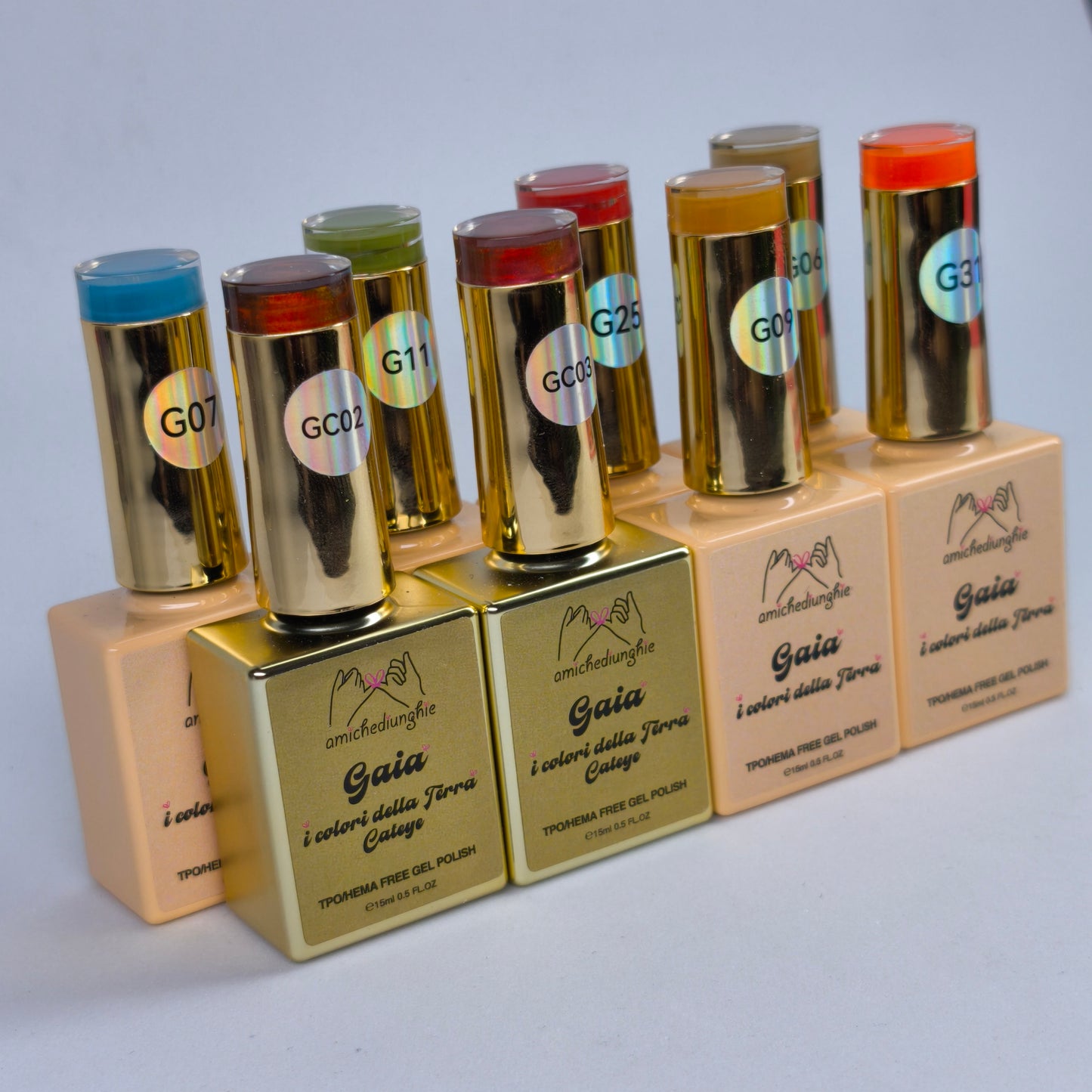 GAIA I Colori della Terra Collection 8 PZ da 15ml - gelcolor semipermanente