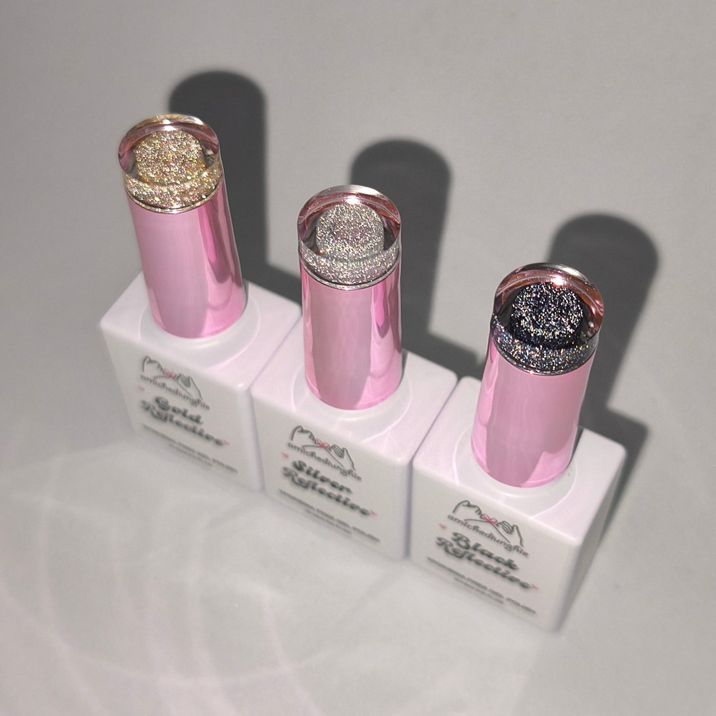 Reflective Trinity bundle Gold+Silver+Black - semipermanente riflettente 15ml