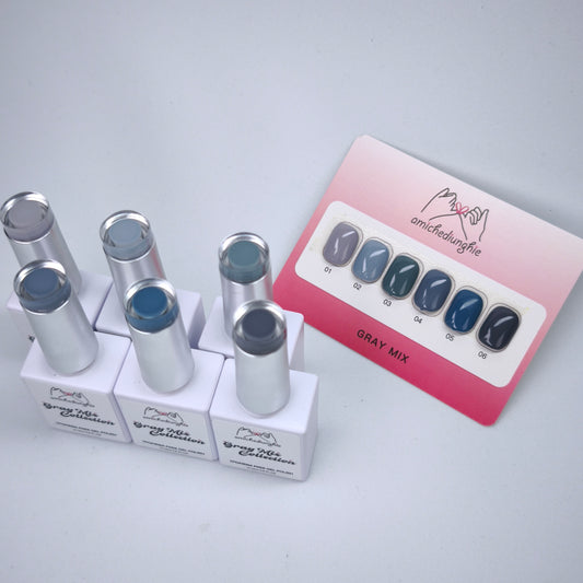Grey Mix Basic Collection – Gel Semipermanente 6pz. 15 ml.