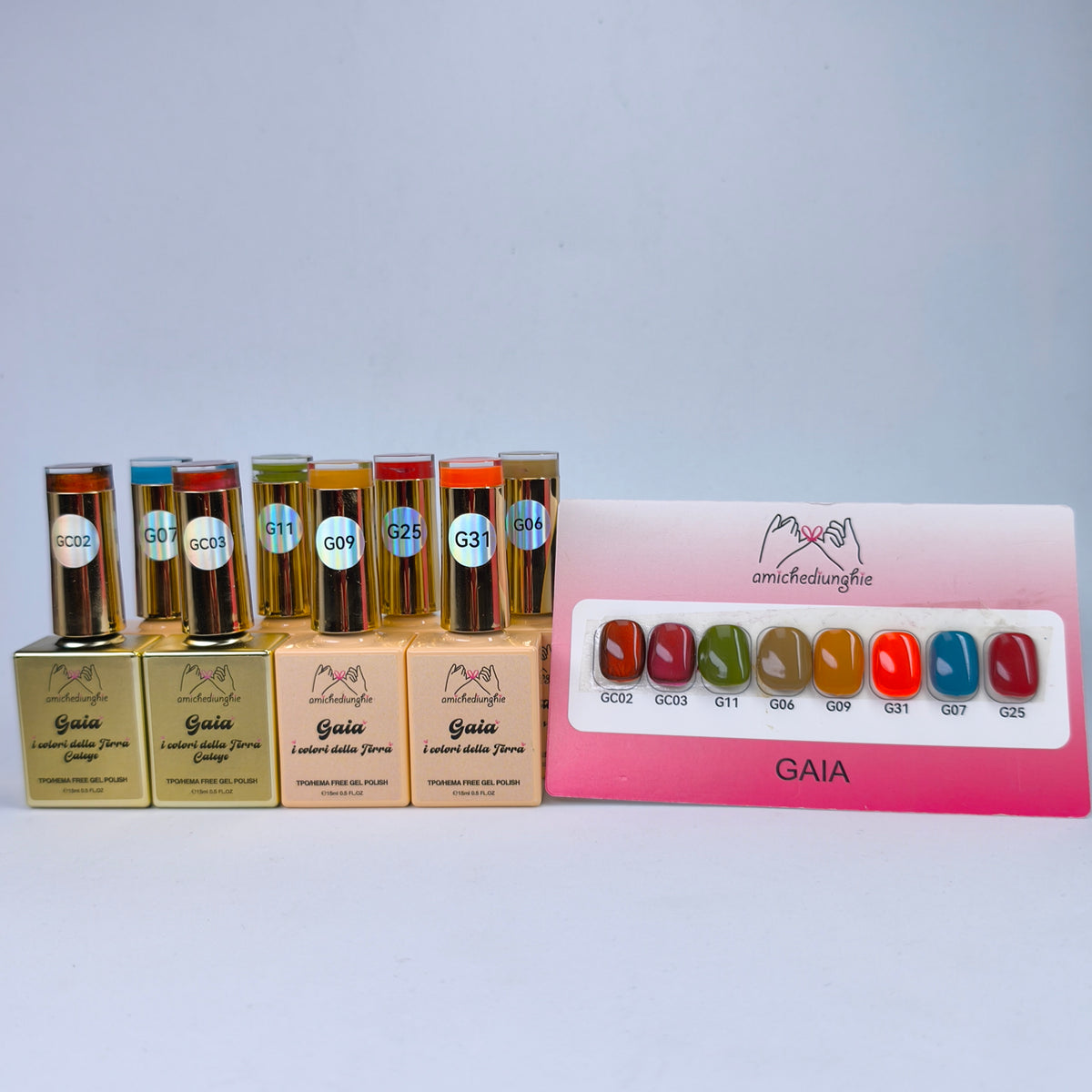 GAIA I Colori della Terra Collection 8 PZ da 15ml - gelcolor semipermanente