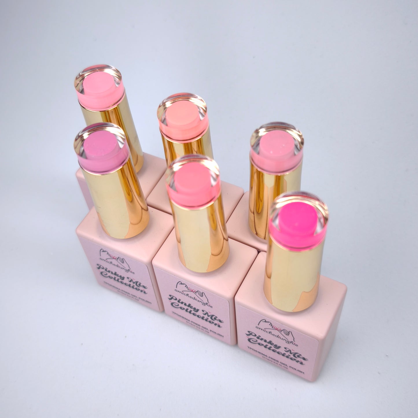 Pinky Mix Basic Collection – Gel Semipermanente 6pz. 15 ml.