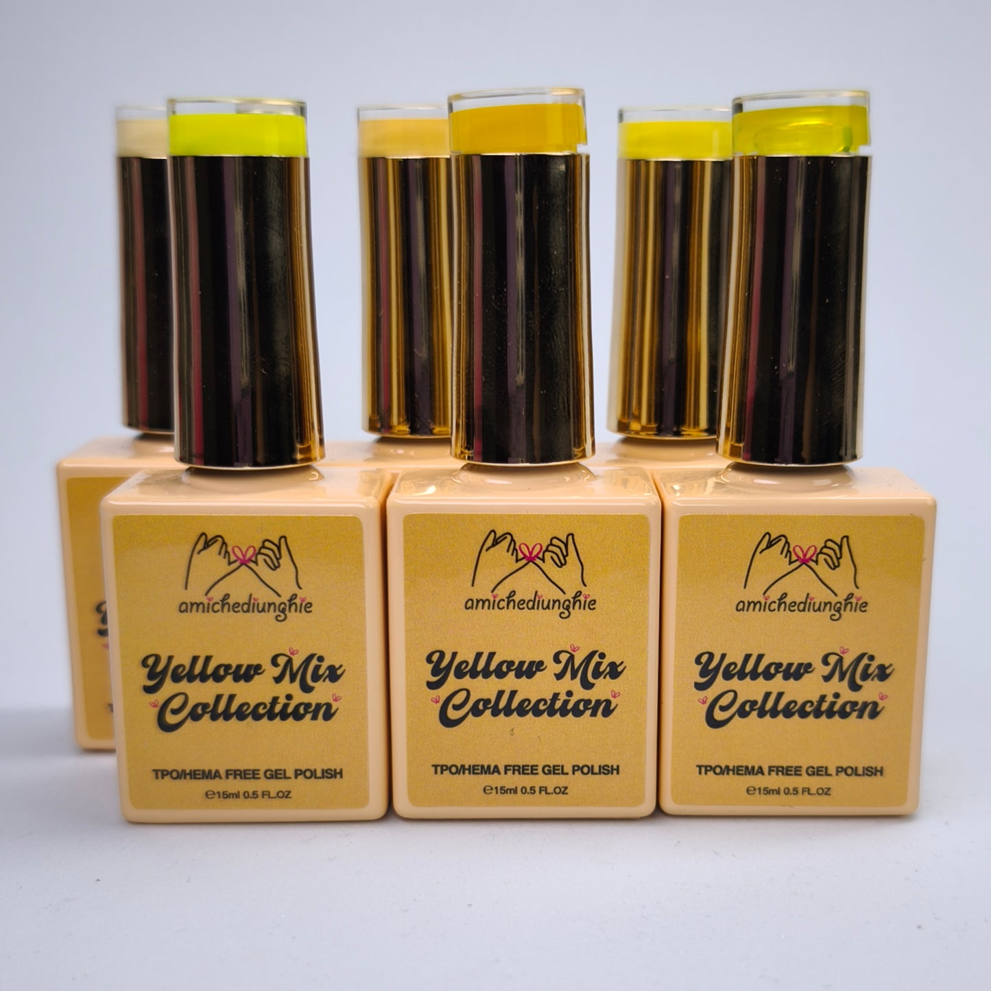 Yellow Mix Basic Collection – Gel Semipermanente 6pz. 15 ml.