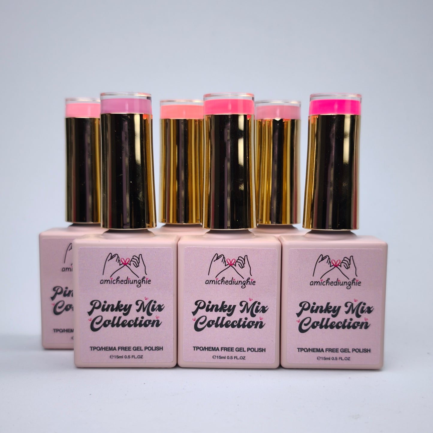Pinky Mix Basic Collection – Gel Semipermanente 6pz. 15 ml.