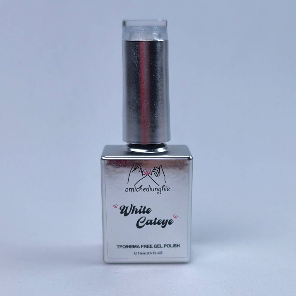 White cat eye gel polish 15ml - riflesso bianco magnetico cateye