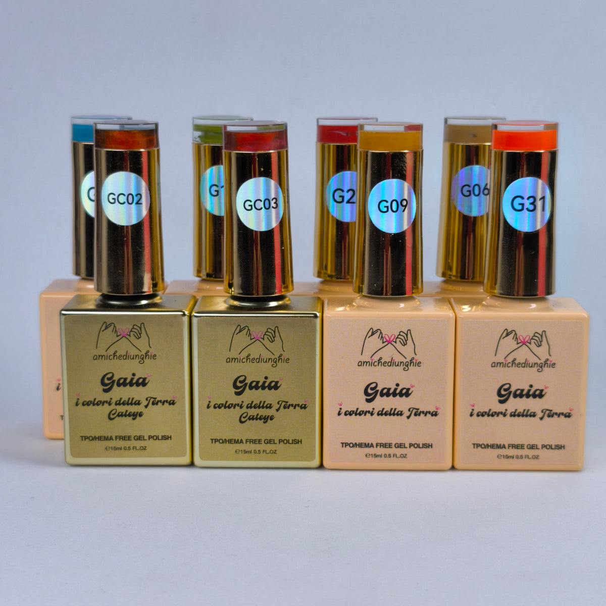 GAIA I Colori della Terra Collection 8 PZ da 15ml - gelcolor semipermanente