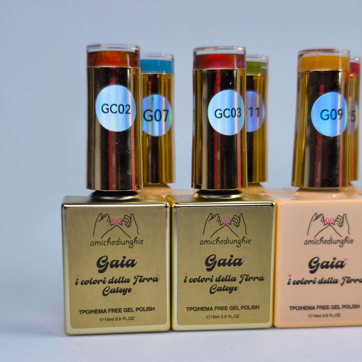 GAIA I Colori della Terra Collection 8 PZ da 15ml - gelcolor semipermanente