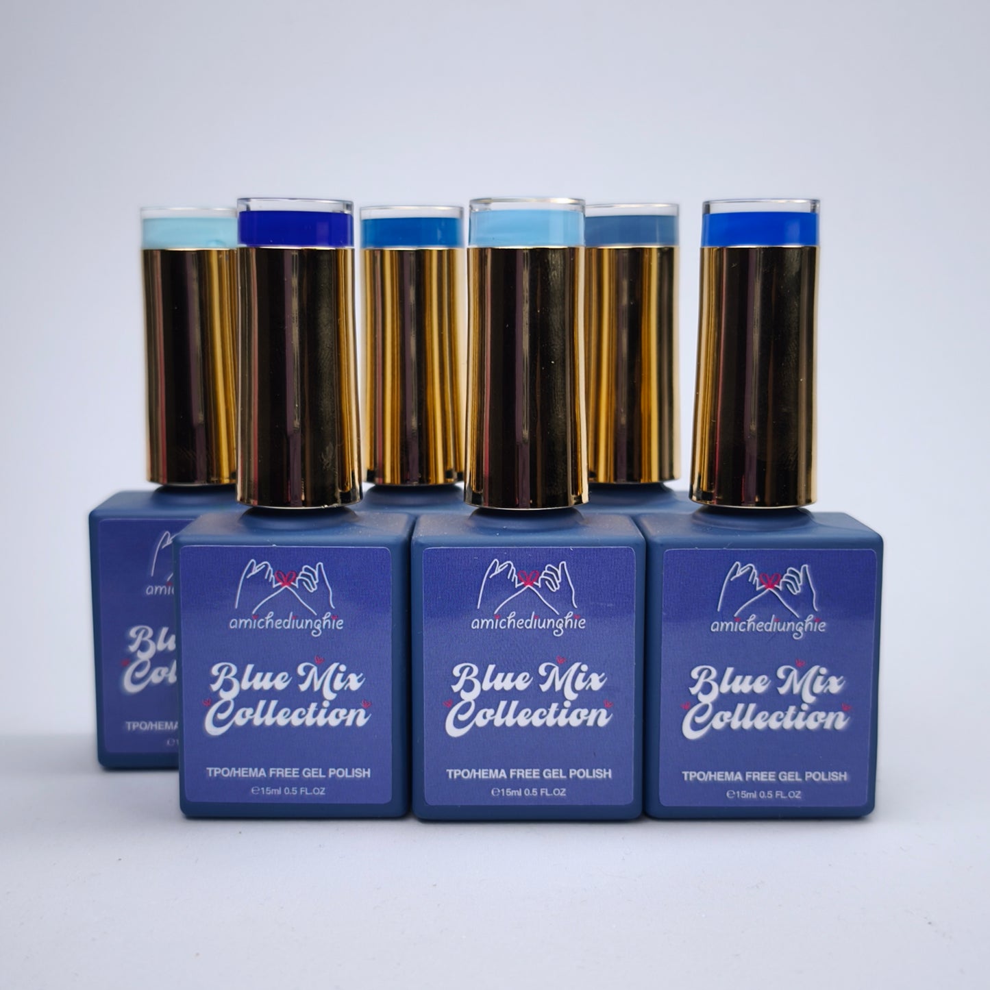 Blue Mix Basic Collection – Gel Semipermanente 6pz. 15 ml.
