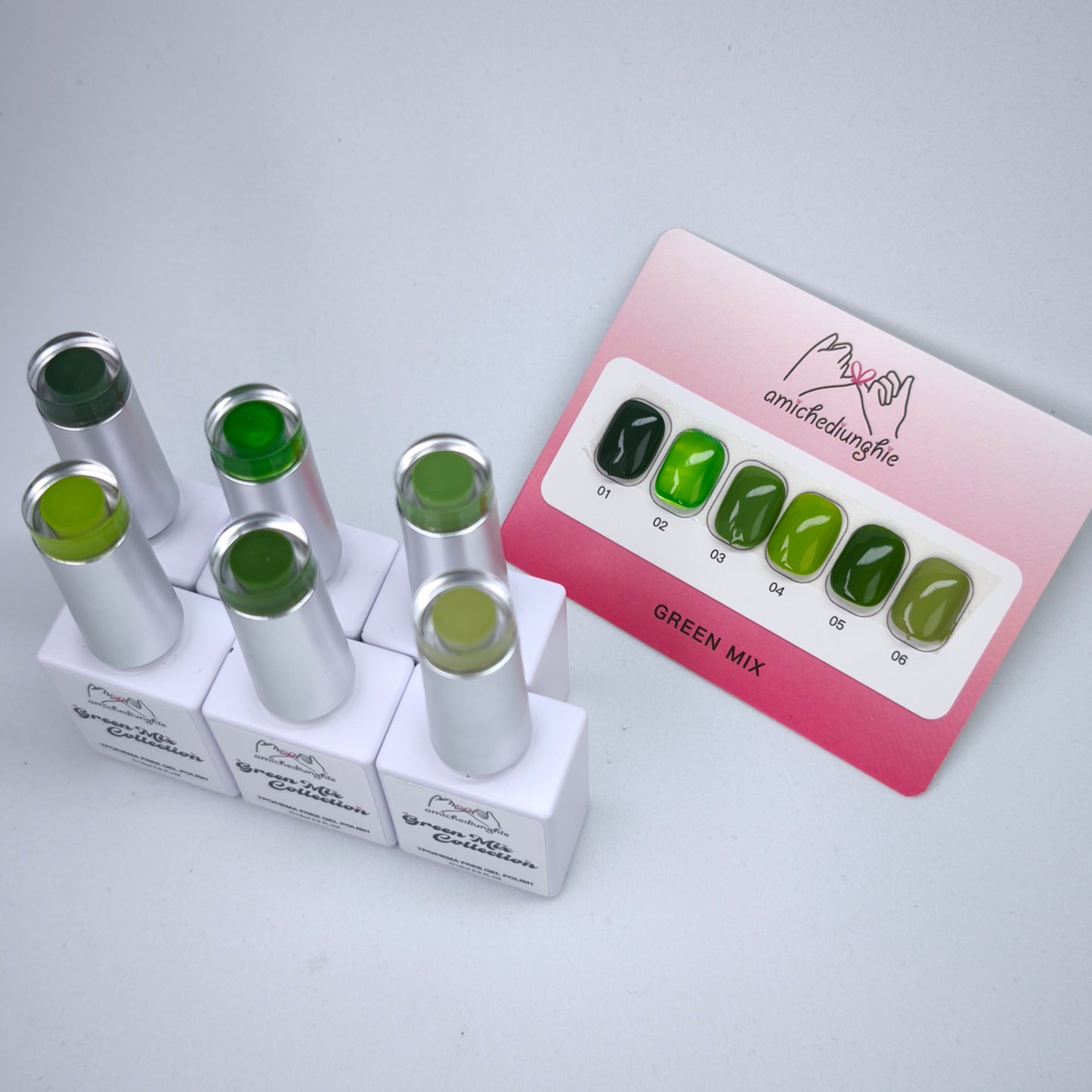Green Mix Basic Collection – Gel Semipermanente 6pz. 15 ml.