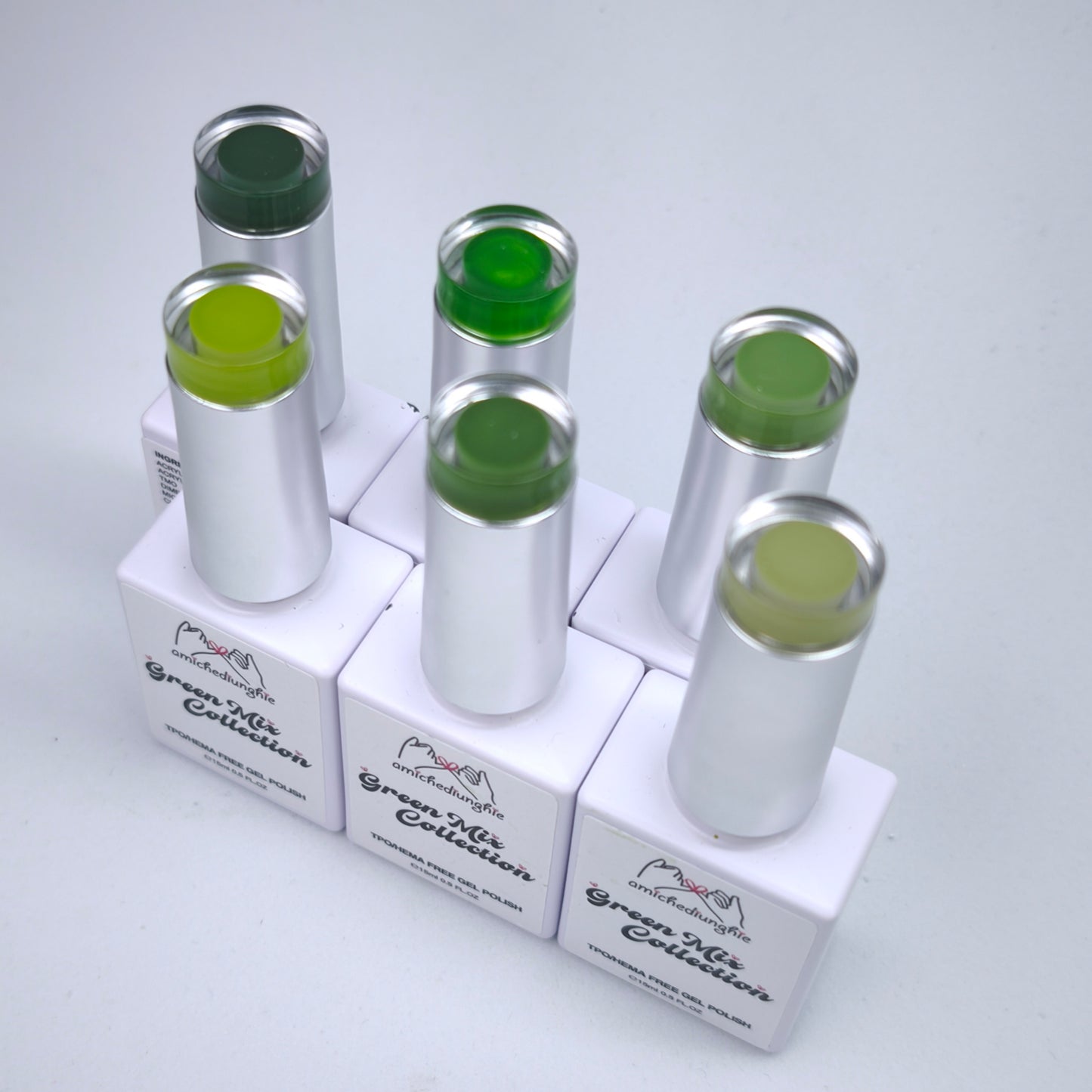 Green Mix Basic Collection – Gel Semipermanente 6pz. 15 ml.