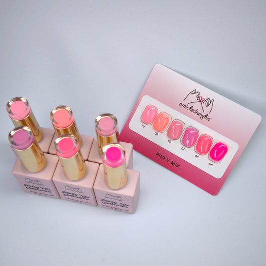 Pinky Mix Basic Collection – Gel Semipermanente 6pz. 15 ml.