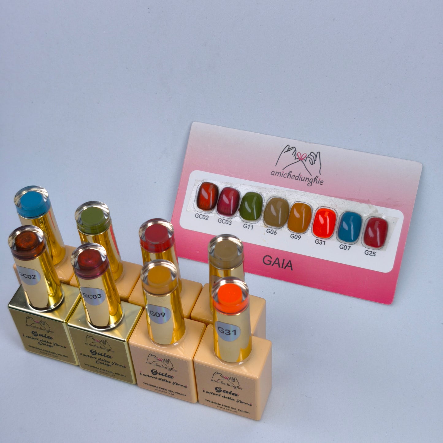 GAIA I Colori della Terra Collection 8 PZ da 15ml - gelcolor semipermanente