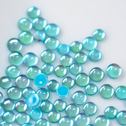 BRILLOVSKY STRASS MEZZA PERLA SIRENA ACQUAMARINA AB 100PZ